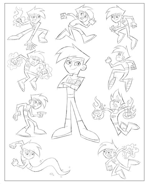 danny phantom height|danny phantom black and white.